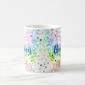 Personalisierte Farbblasen Kaffeemaschine Tasse (Mittel)
