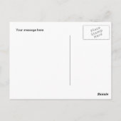 Personalisierte Farbblöcke Postkarte (Rückseite)