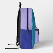 Personalisierte Farbblockmonogramm Bedruckter Rucksack (Links)