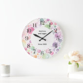 personalisierte Farbbubble-Uhr  Große Wanduhr (Zuhause)