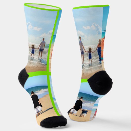 Personalisierte Farbe der Collage Socken (Gewinkelt)