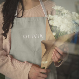 Personalisierte Farbe der grünen Asche | elegant Schürze