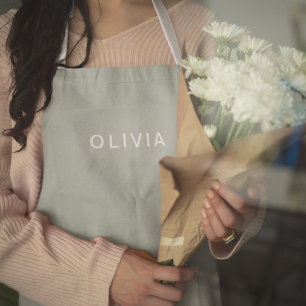 Personalisierte Farbe der grünen Asche   elegant Schürze