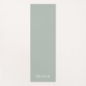 Personalisierte Farbe der grünen Asche | elegant Yogamatte (Vorderseite)