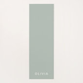 Personalisierte Farbe der grünen Asche | elegant Yogamatte (Rückseite)