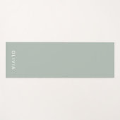 Personalisierte Farbe der grünen Asche | elegant Yogamatte (Vorderseite (Horizontal))