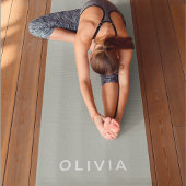 Personalisierte Farbe der grünen Asche | elegant Yogamatte