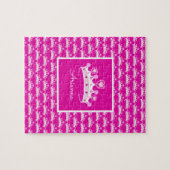 Personalisierte Farbe der  rosa Druckfarbe Puzzle (Horizontal)