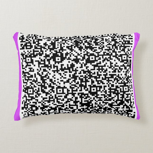 Personalisierte Farbe des QR-Code-Kissens Dekokissen (Vorderseite)