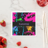 Personalisierte Farbe für nasse Farbe Splash Napki Serviette (Beispiel)