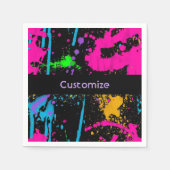 Personalisierte Farbe für nasse Farbe Splash Napki Serviette (Vorderseite)