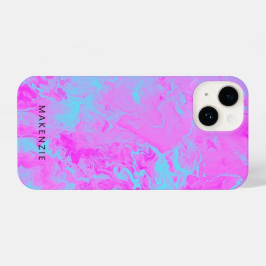 Personalisierte Farbe mit Gürtel iPhone Hülle (Rückseite (Horizontal))