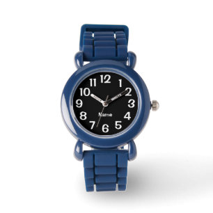 Personalisierte Farbe Schwarz/Weiß Armbanduhr
