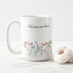 Personalisierte Farbe und Aquarell Kaffeetasse