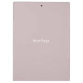 Personalisierte Farbe und Muster niedlich blütenro Klemmbrett (Rückseite)