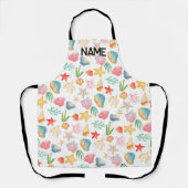 Personalisierte Farben Elegante Muschel am Meer Schürze (Vorderseite)