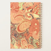 Personalisierte Farben Elegante Vintag Paisley Planer (Rückseite)
