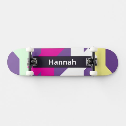 Personalisierte Farben Moderne zeitgenössische Abs Skateboard (Horizontal)