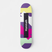 Personalisierte Farben Moderne zeitgenössische Abs Skateboard (Vorne)