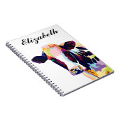 Personalisierte Farben Pop Art Cow Notebook Notizblock (Rechte Seite)
