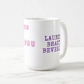 Personalisierte Farben Wir Liebe Sie Großmutter Kaffeetasse (VorderseiteRechts)