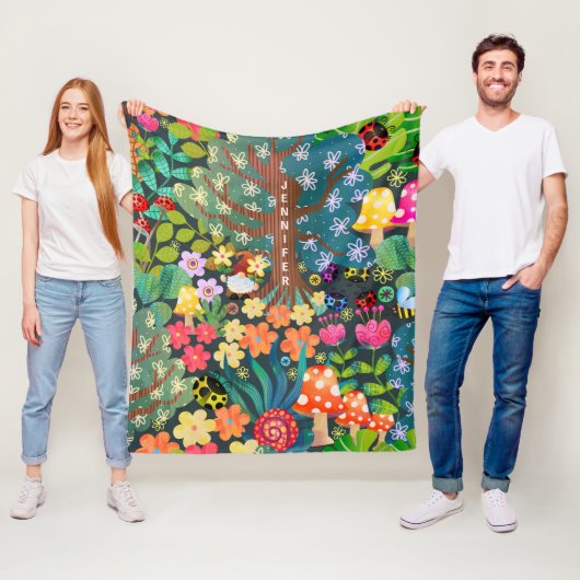 Personalisierte Farbenblankung für Kinder Fleecedecke (Beispiel)