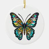 Personalisierte Farbenbläser Keramik Ornament (Vorne)