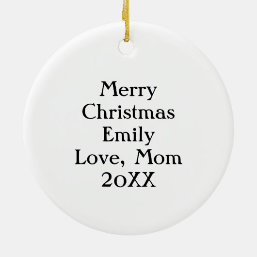 Personalisierte Farbenbläser Keramik Ornament (Hinten)