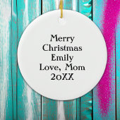 Personalisierte Farbenbläser Keramik Ornament