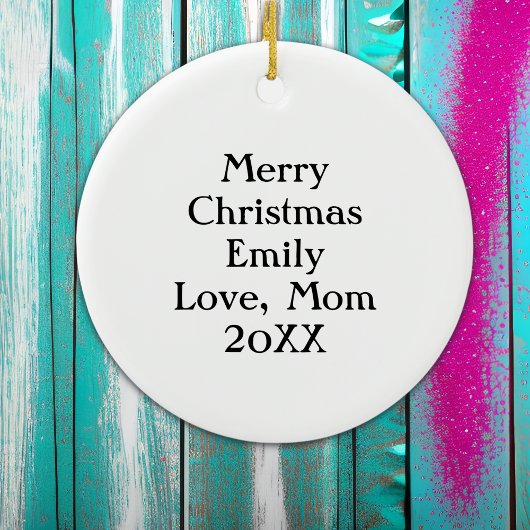 Personalisierte Farbenbläser Keramik Ornament