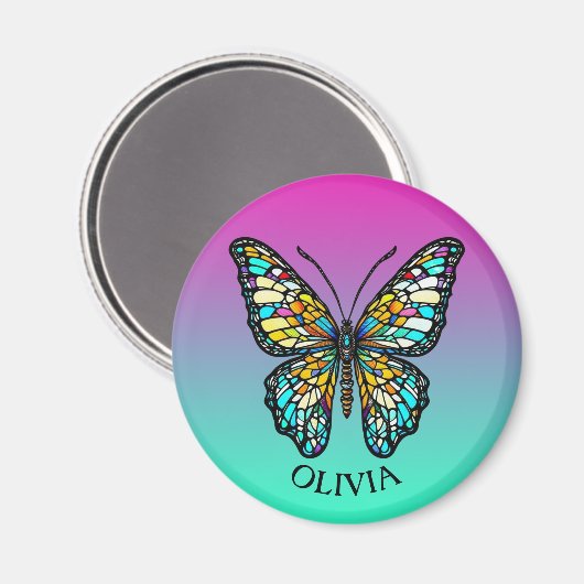 Personalisierte Farbenbläser Magnet (Vorderseite/Rückseite)