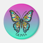 Personalisierte Farbenbläser Magnet (Vorne)