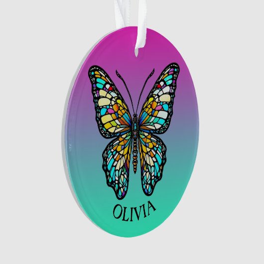 Personalisierte Farbenbläser Ornament (Vorderseite)