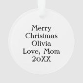 Personalisierte Farbenbläser Ornament (Rückseite)