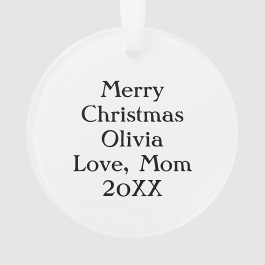 Personalisierte Farbenbläser Ornament (Rückseite)