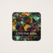 Personalisierte, farbenfrohe Abstrakte digitale Ku (Vorderseite)