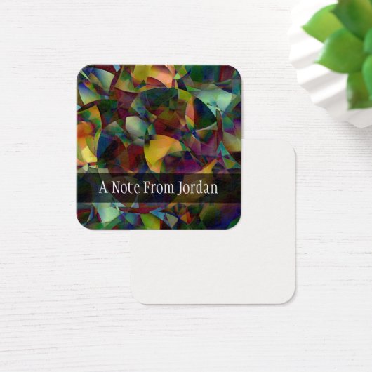 Personalisierte, farbenfrohe Abstrakte digitale Ku (Schreibtisch)