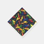 Personalisierte farbenfrohe Blitze Napkins. Serviette (Ecke)