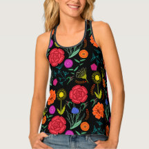 Personalisierte, farbenfrohe Blume auf schwarz