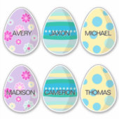 Personalisierte, farbenfrohe Dekoration Moderne Os Aufkleber (Vorderseite)