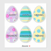 Personalisierte, farbenfrohe Dekoration Moderne Os Aufkleber (Blatt)