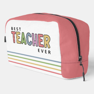 Personalisierte farbenfrohe Geschenke zur Lehrerer Waschbeutel