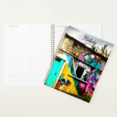 Personalisierte farbenfrohe Graffiti abgebrochen Planer (Anzeige)