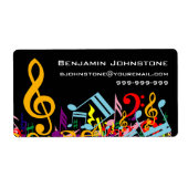 Personalisierte, farbenfrohe Jumbled-Musiknoten au (Vorne)