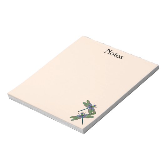 Personalisierte farbenfrohe KaiserDrachenfliege Notizblock (Rotiert)