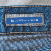 Personalisierte farbenfrohe Kinder zurück zu Schul Etiketten