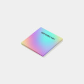 Personalisierte farbenfrohe, strahlende Post-It-No Post-it Klebezettel (angewinkelt)