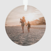 Personalisierte farbenfrohe Weihnachten Ornament (Rückseite)