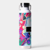 Personalisierte farbenfrohe Wirbel Marmorwasser Ku Trinkflasche (Vorne)