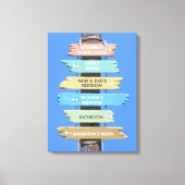 Personalisierte Farbenprägung des rustikalen Stran Leinwanddruck (Vorderseite)